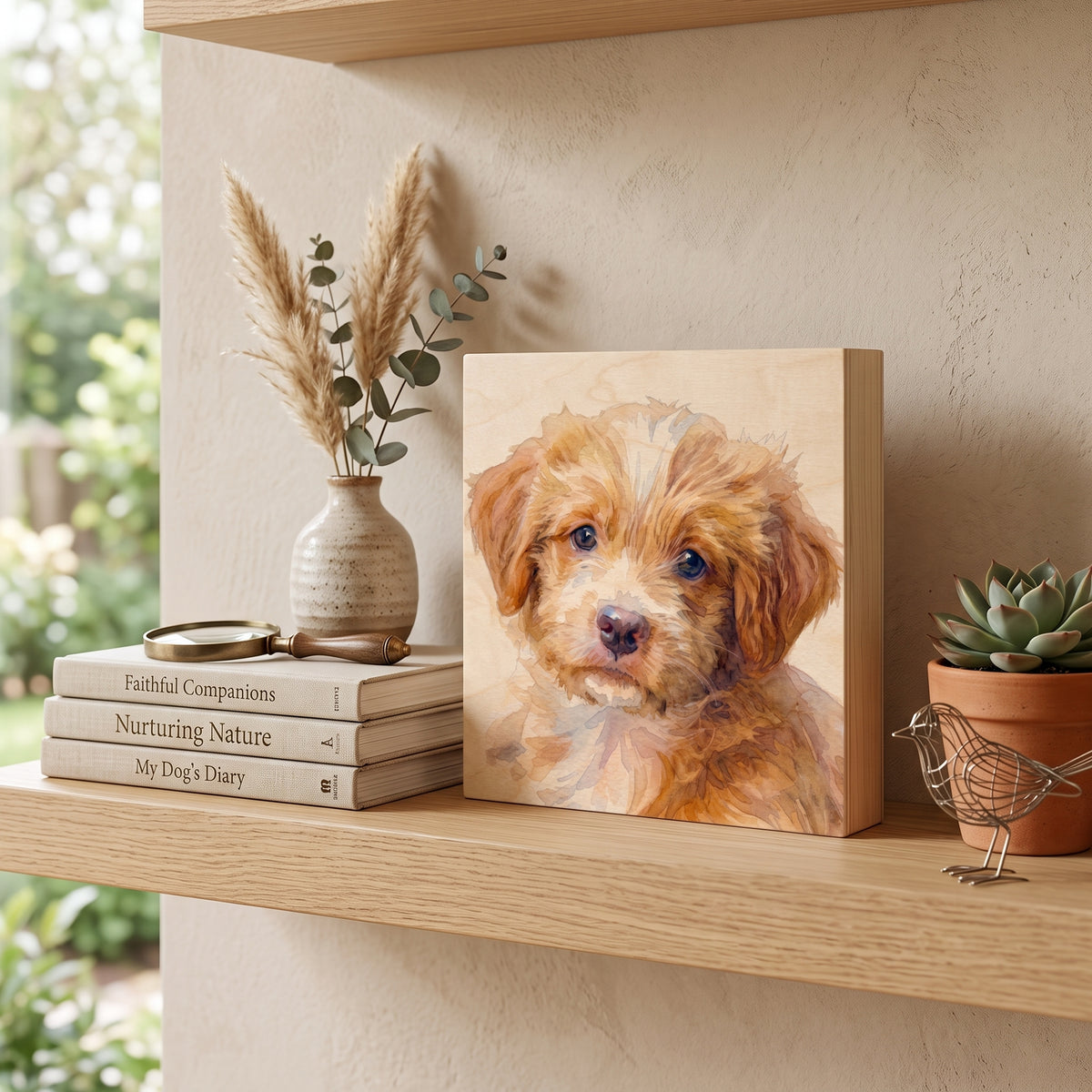 Custom Watercolor Wood Print